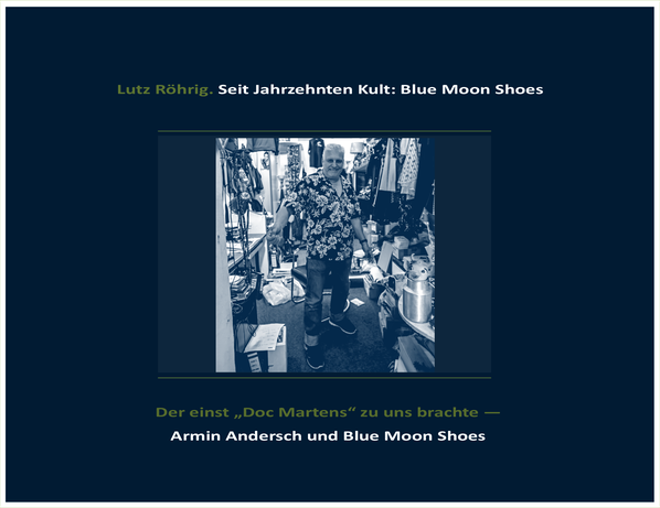 Berlin. Blue Moon Shoes. Titelblatt