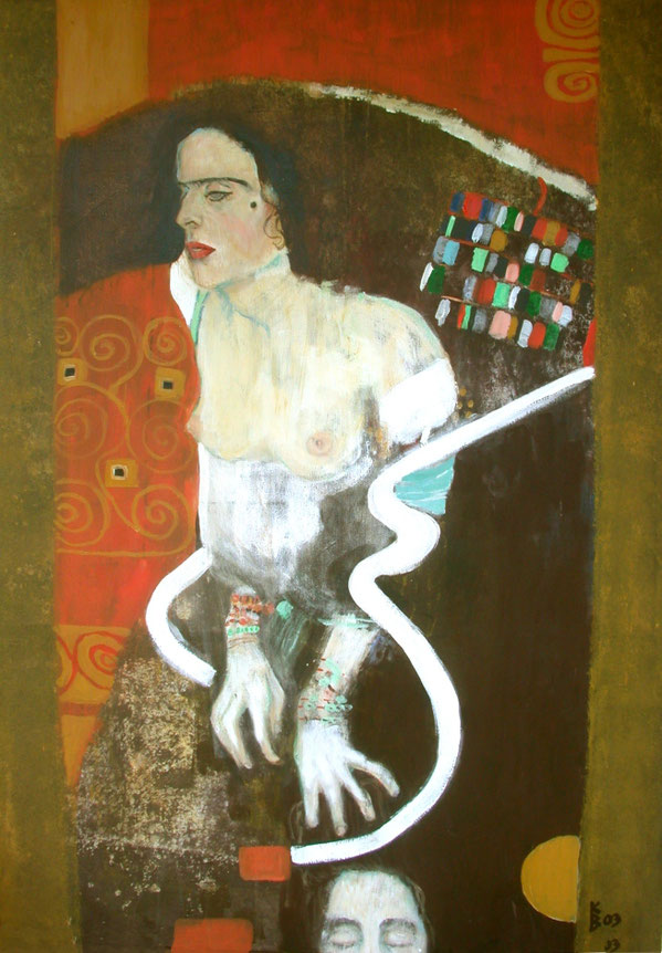 Judith, 2003, Acryl auf Leinwand, 100 x 160 cm