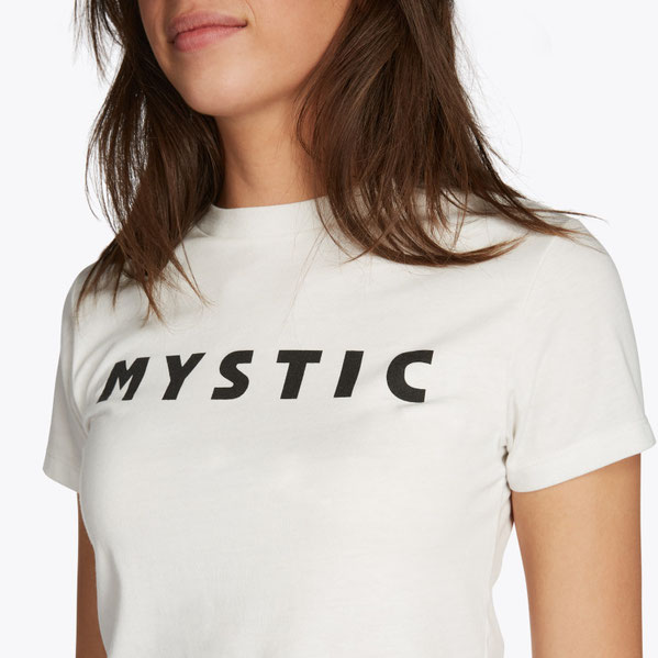 Mystic Brand Tee Women Big Logo White bei WindSucht