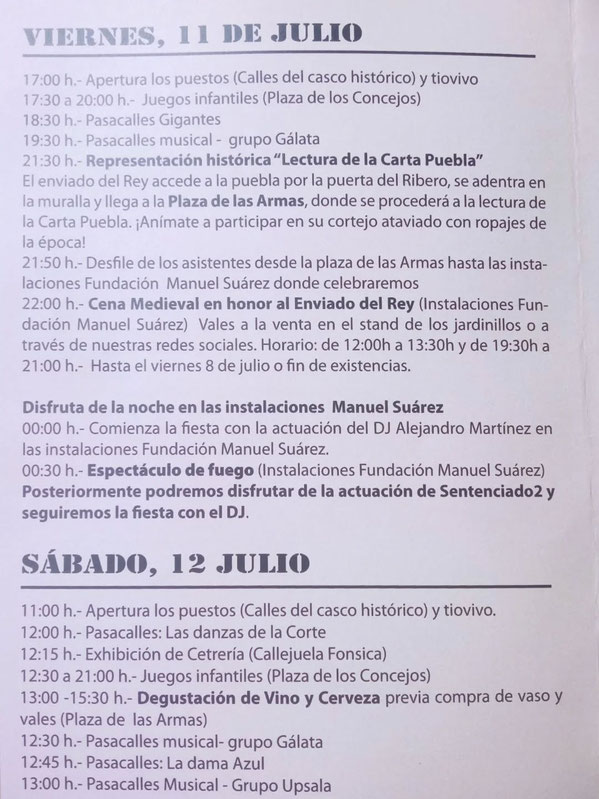 Programa del Navia Medieval