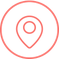 地図のピンのアイコン