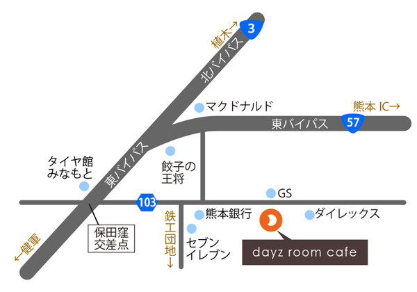 dayz room cafeのマップ