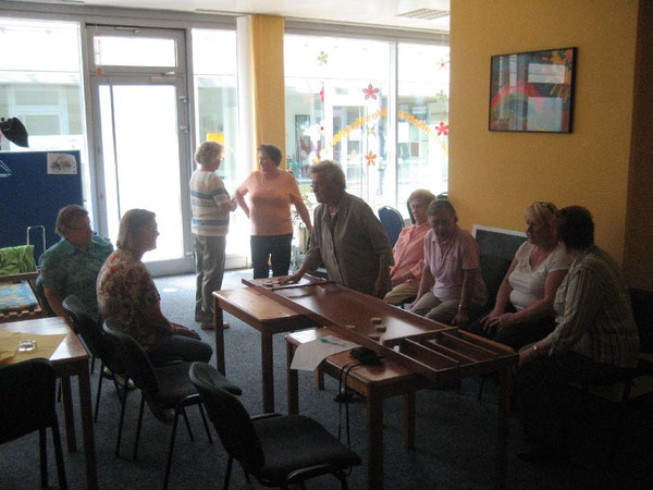 Lustig ging es beim Jakolloturnier im Mütterzentrum zu