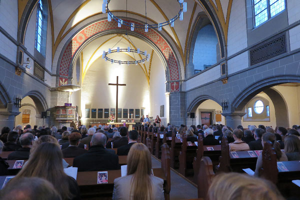 Die Christuskirche in Kassel beim Einführungsgottesdienst des neuen Generalsekretärs des deutschen CVJM, Pastor Hansjörg Kopp