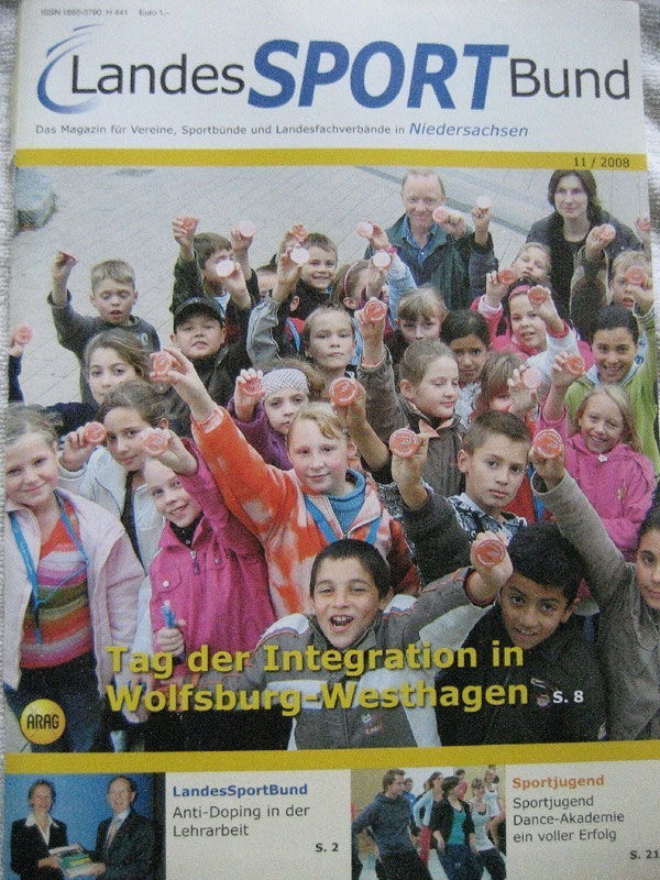 Werbung für Westhagen: Kinder beim Lauf für Frieden und Toleranz