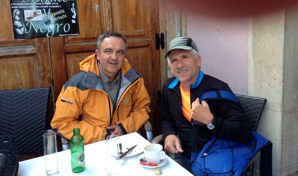 Con Bernardo, pellegrino buono e affettuoso, proveniente da Vigo