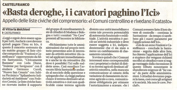 gazzetta di modena 6 gennaio 2012