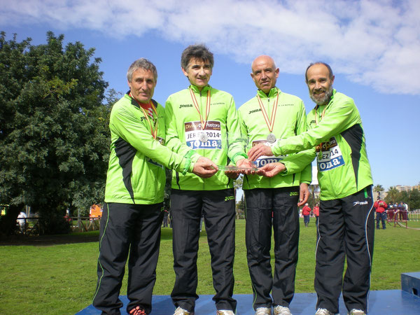 EQUIPO M-55 SUBCAMPEONES DE ESPAÑA DE CAMPO A TRAVÉS