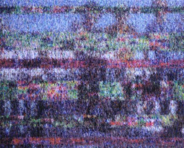 BLOCk NOISE IMAGE(glich,venezia), 130.3x162cm, oil on canvas, 2007