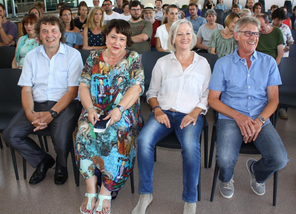 Werner König, Heidi Steinbrecher, Monika Follenius und Klaus Wilhelm