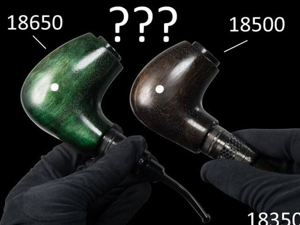 Größenvergleich von E-Pfeifen mit 18500- und 18650-Akkus – welche eignet sich für Anfänger??