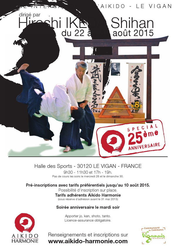 stage aikido harmonie au vigan