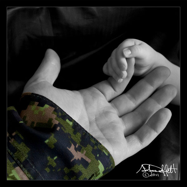 A soldier is many things to many people, but to only one is he known as "Daddy". And for Daddy it is the first reason why he wears the uniform.