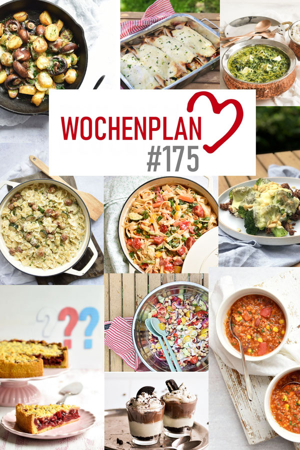 Was soll es die Woche bloß zu essen geben? Ich habe dir hier eine ganze Woche an leckeren Rezepten aus meinem Kochbuch zusammengestellt - du kannst sie alle vegan oder vegetarisch kochen - der mix dich glücklich Wochenplan für den Thermomix - Nummer 175