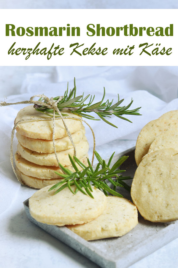 Heidesand in der herzhaften Version als Rosmarin Shortbread mit Käse, für alle, die es lieber herzhaft mögen in der Weihnachtszeit, Thermomix