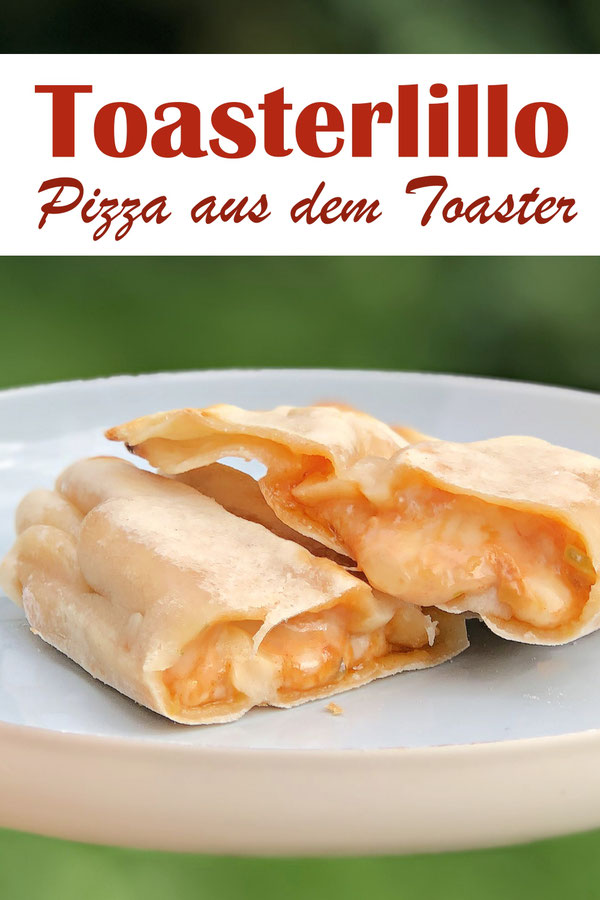 Toasterillos Pizza aus dem Toaster, ruck zuck gemacht, Teig muss nicht gehen, einfach ausrollen, füllen und in Toasterbeuteln in den Toaster stecken, 5 Min. später fertig