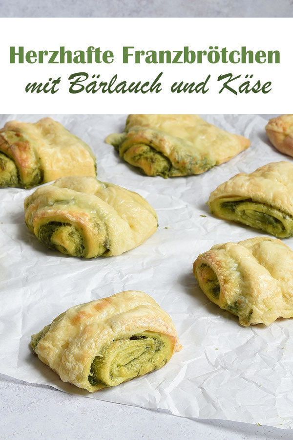 Herzhafte Franzbrötchen mit Bärlauch und Käse, Osterbrunch, Thermomix, vegetarisch, vegan, lecker