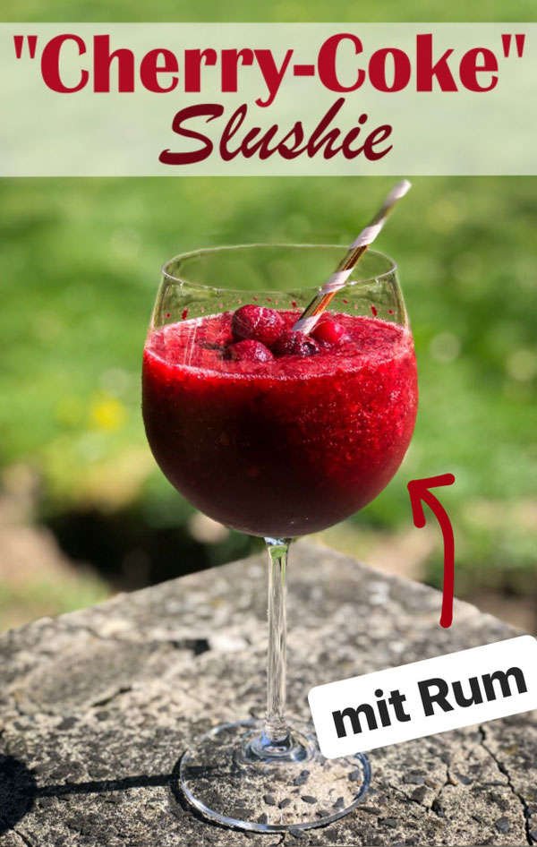 "CherryCoke" Slushie. Mit Rum. mix dich glücklich (ThermomixRezepte)