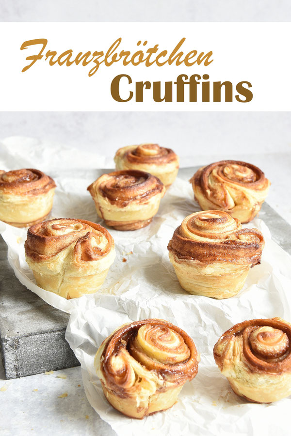 Franzbrötchen Cruffins - eine Mischung aus Croissant, Franzbrötchen und Muffins, einfaches Rezept, Franzbrötchenfüllung aus dem Thermomix, vegan möglich