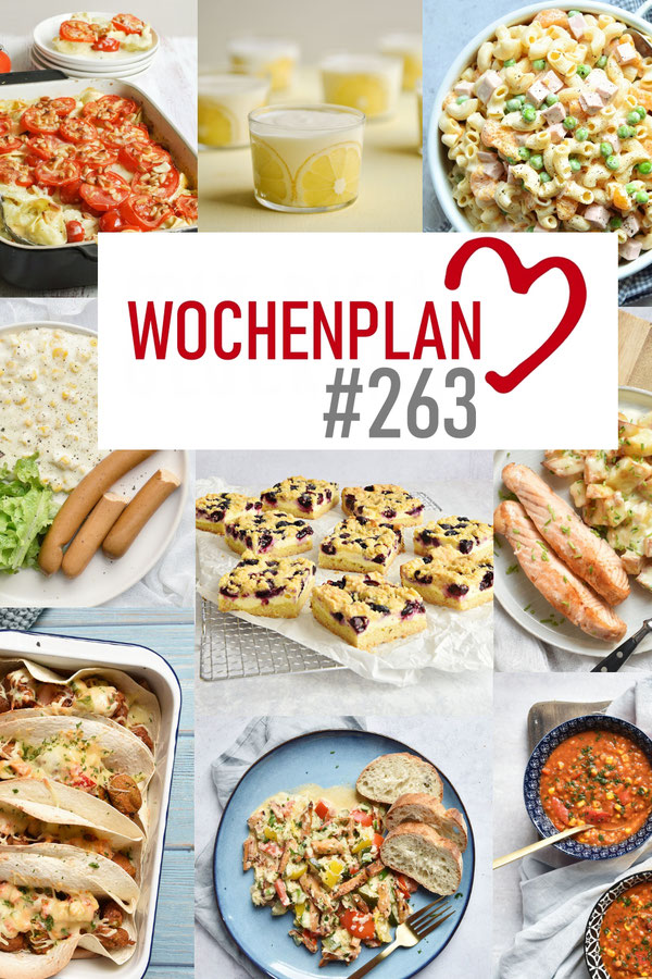 Was soll es die Woche bloß zu essen geben? Leckeres Gemüse, Pasta, Pizza oder lieber ein Curry oder Reisgericht? Hier kommt Wochenplan 263 für den Thermomix, Airfryer, Mittagessen, Abendessen, Rezepte