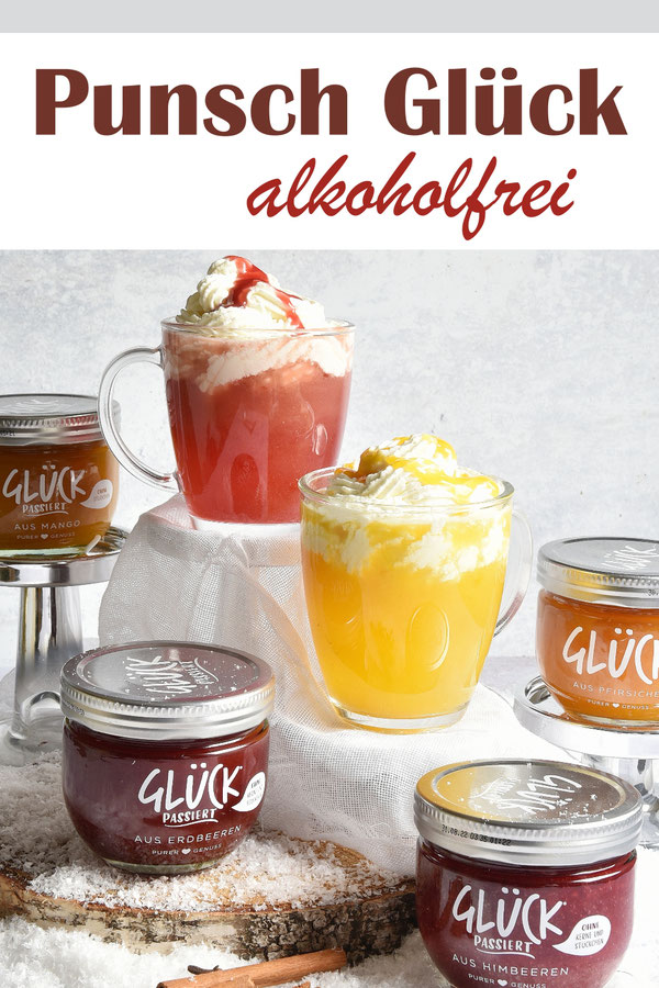 Alkoholfreier Punsch für eine Adventsparty, eine weihnachtliche Gewürz-Basis wird mit Marmelade gemischt und erhält so ihre individuelle Geschmacksrichtung, Punsch aus Marmelade, Thermomix