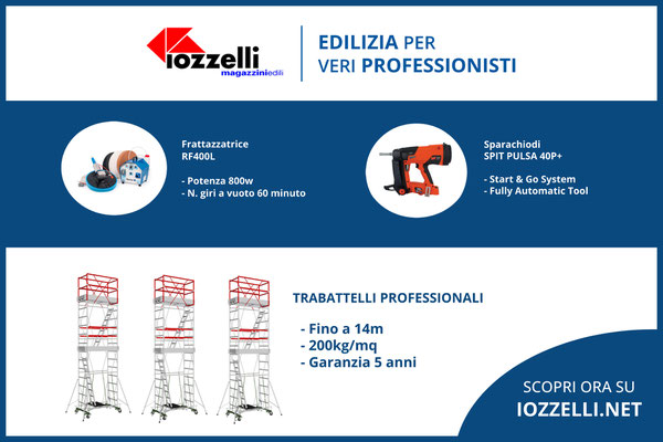Trabattelli professionali senza bisogno di progetti o calcoli