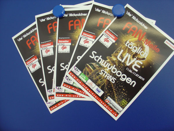 Flyer FAN-Meile mit FIFA Pokal
