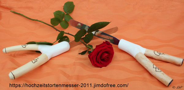 Hochzeitstortenmesser wochenweise Mieten Hochzeitsmesser