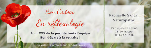 Bon cadeau réflexologie