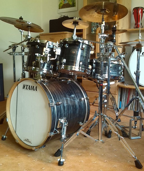 Tama Starclassic Birch Charcoal Silk 20" 10" 12" 14" 16" & 14" Snare