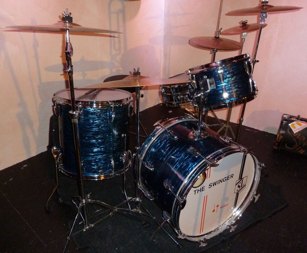 Sonor Swinger 70er Jahre 20" 12" 16" in blau geschiefert