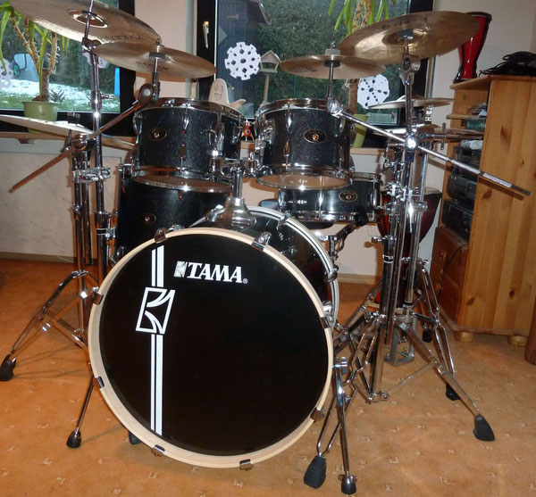 Tama Imperialstar Hyperdrive in Midnight Mist 22"10"12"16" & 13" Snare