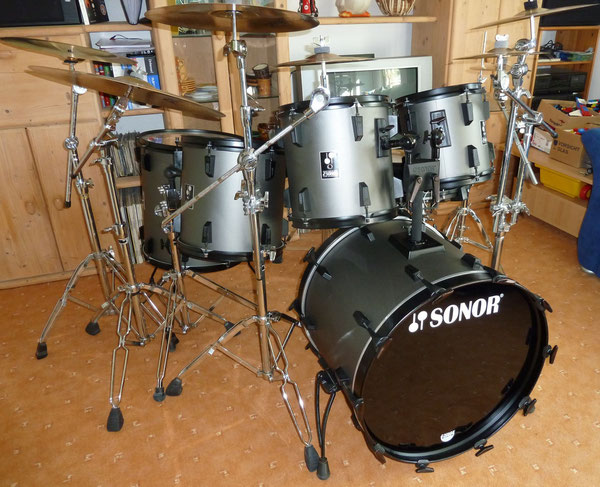 Sonor Phonic Plus Hi-Tech 1987 22"10"12"13"16"