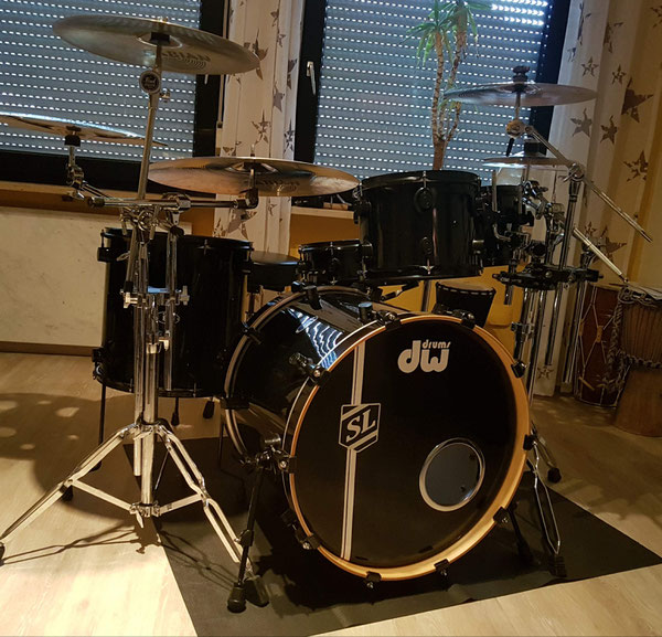 PDP BX Solid Black 22"10"12"16" & 14" Snare