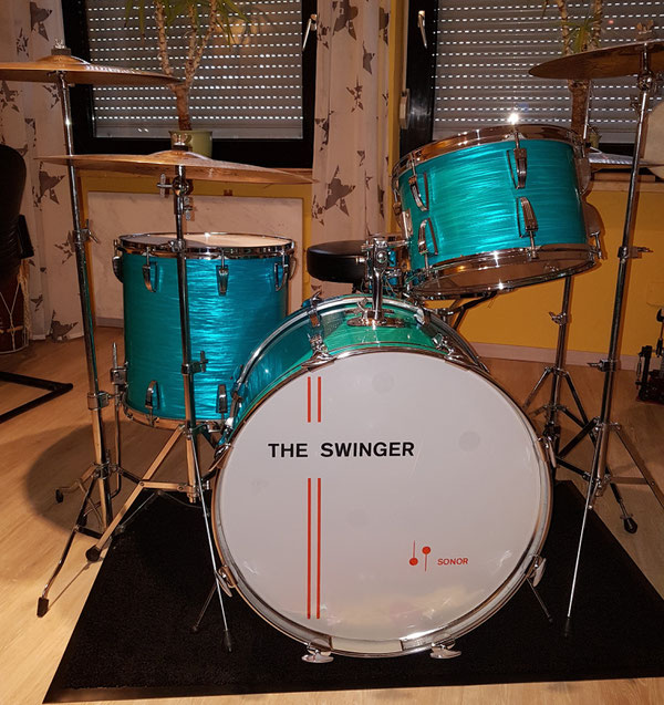 Sonor The Swinger 70er in Türkis 13" 16" 22"