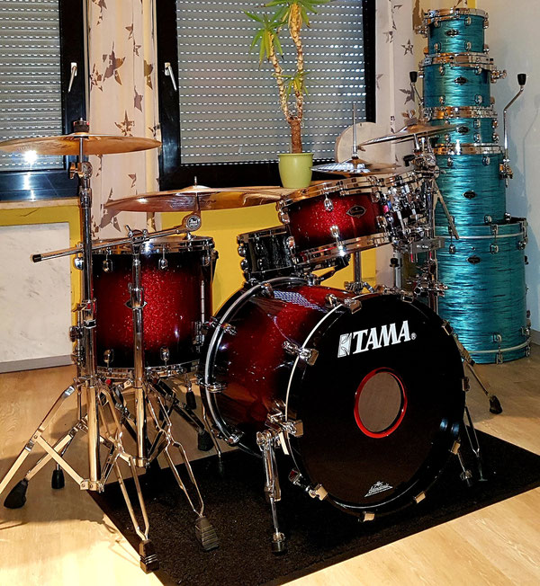 Tama Starclassic B/B in Red Sparkle Burst 20"10"12"16"