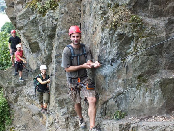 In der Felswand. Foto: Ralf Zilles, Abenteuer und Aktivurlaub