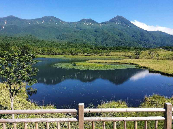 知床五湖に映る羅臼岳