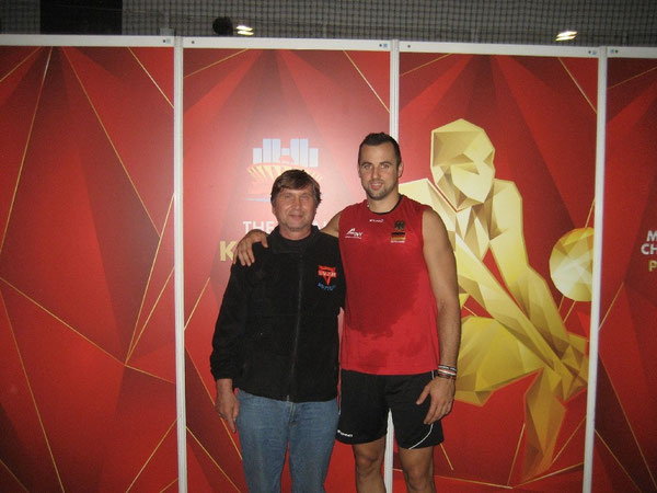 Starangreifer Georg Grozer jun. (rechts) und Manfred Wille