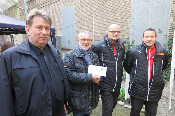 Martin Berger (links), Dieter Münzebrock, Andreas Rehr und Mario Loba