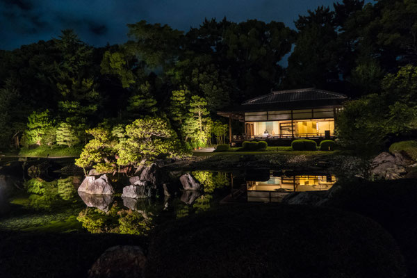 京都ライトアップイベント「京の七夕」二条城会場「清流園」「香雲亭」