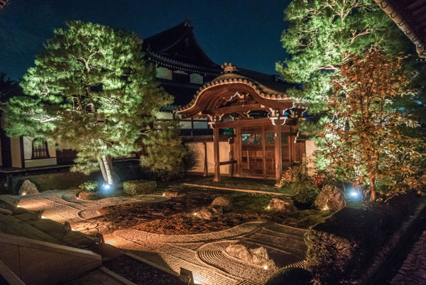 京都・本法寺ライトアップ