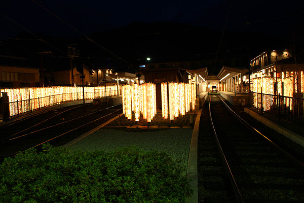 嵐電嵐山駅　キモノフォレスト