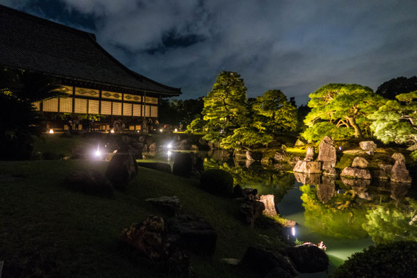 京都ライトアップイベント「京の七夕」二条城会場「二之丸庭園」