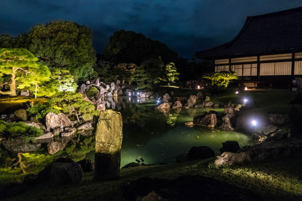 京都ライトアップイベント「京の七夕」二条城会場「二之丸庭園」