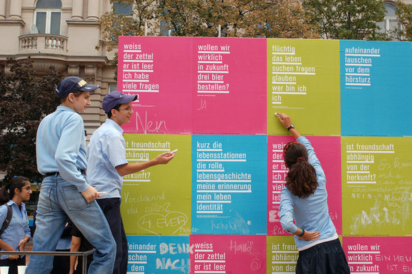Schulaktion, Plakatwandprojekt, CHABAT SCHULE