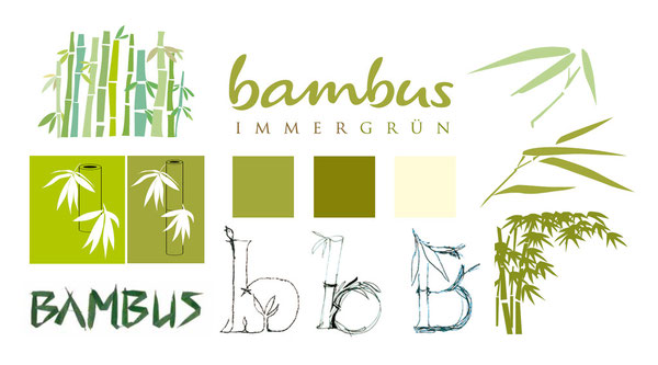 BAMBUS - Immergrün - Corporate Design - neues harmonisches Erscehinungsbild - Scribbles - Logoentwicklung - DesignKis - 2009
