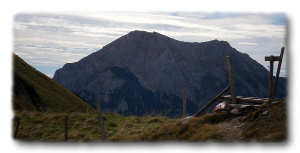 Gößeck 2214m von den Nordabstürzen des Stadelstein 2070m aus gesehen!