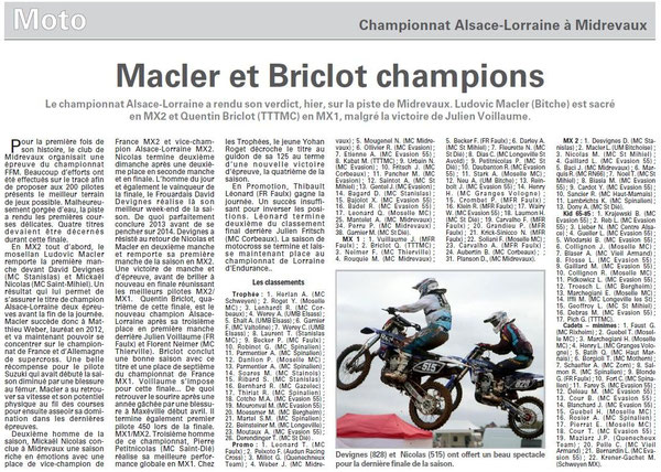 16 Septembre 2013