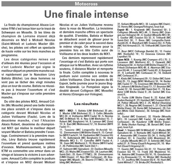 15 Septembre 2014